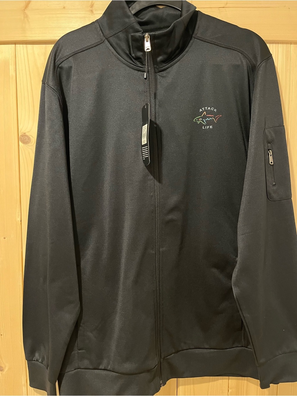 Greg Norman Collection Attack Life Black Jacket XL 🦈